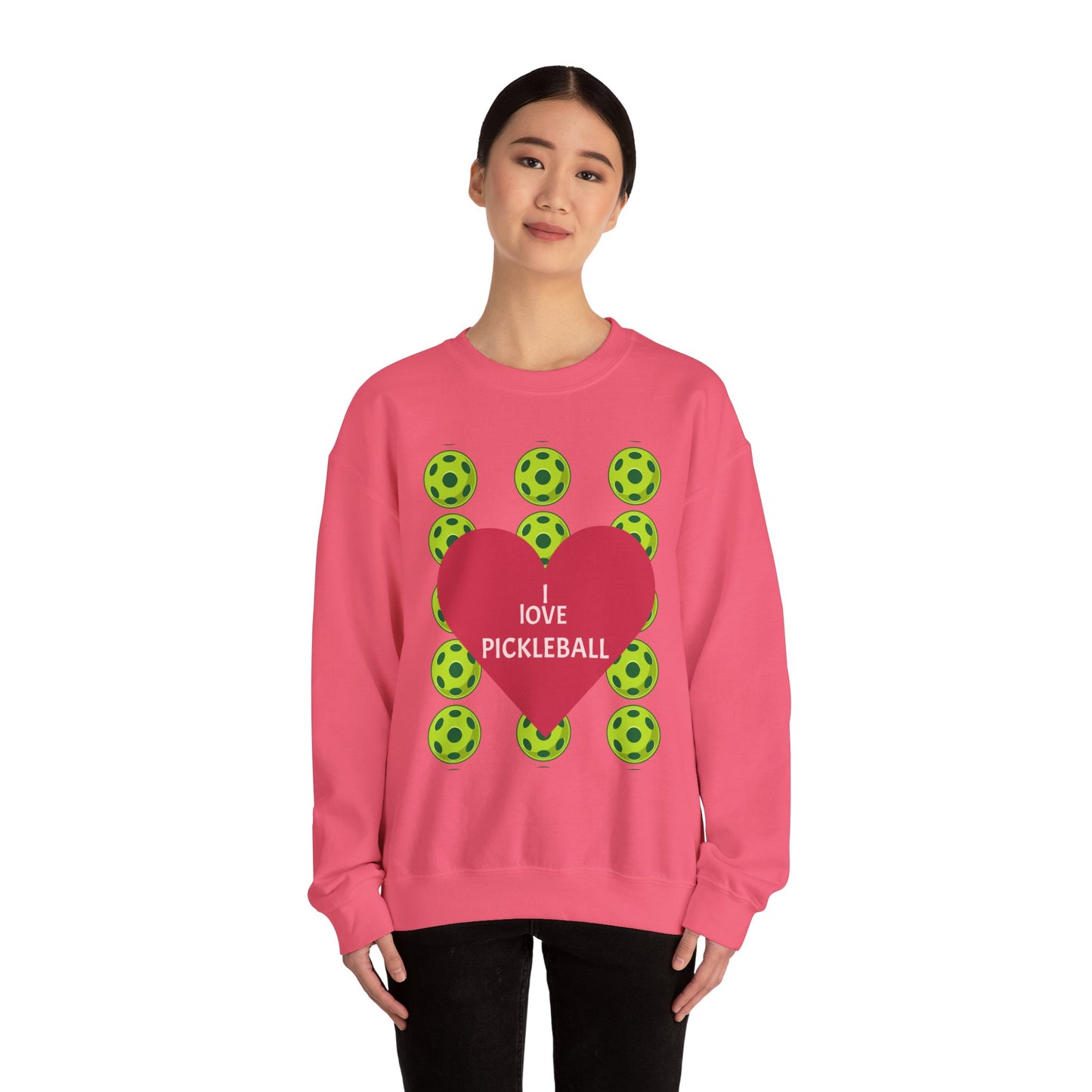I Love Pickleball Crewneck Sweatshirt