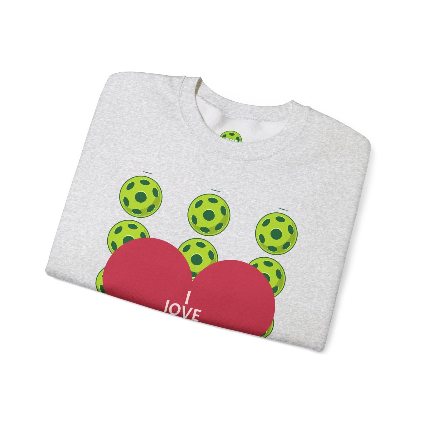 I Love Pickleball Crewneck Sweatshirt