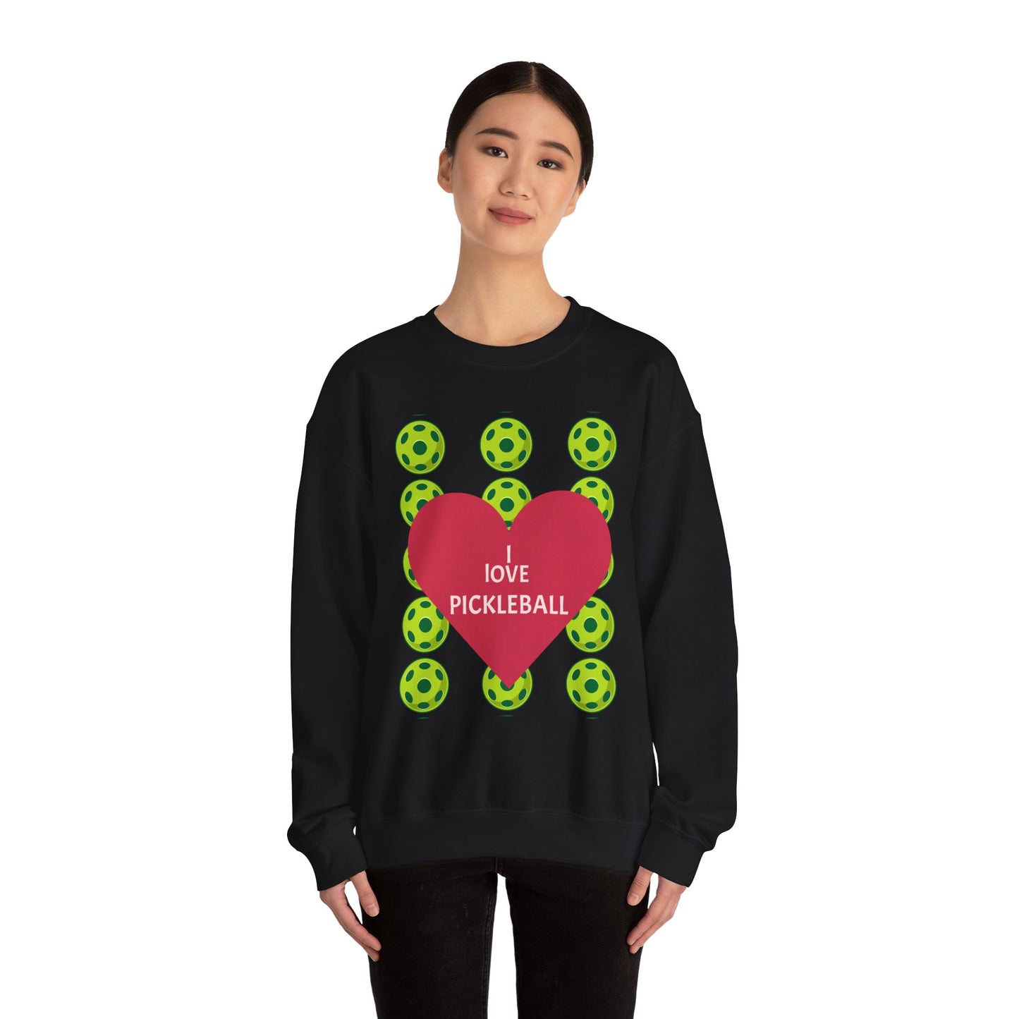 I Love Pickleball Crewneck Sweatshirt