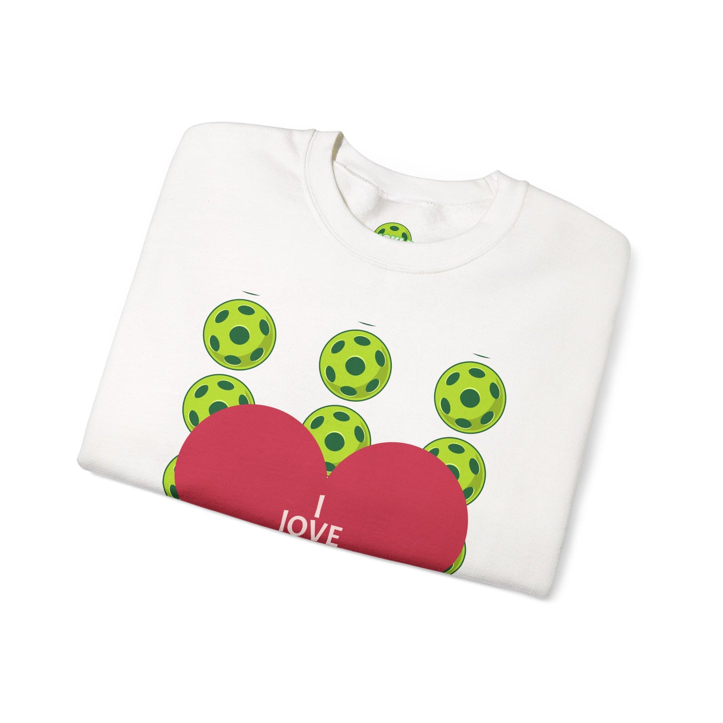 I Love Pickleball Crewneck Sweatshirt
