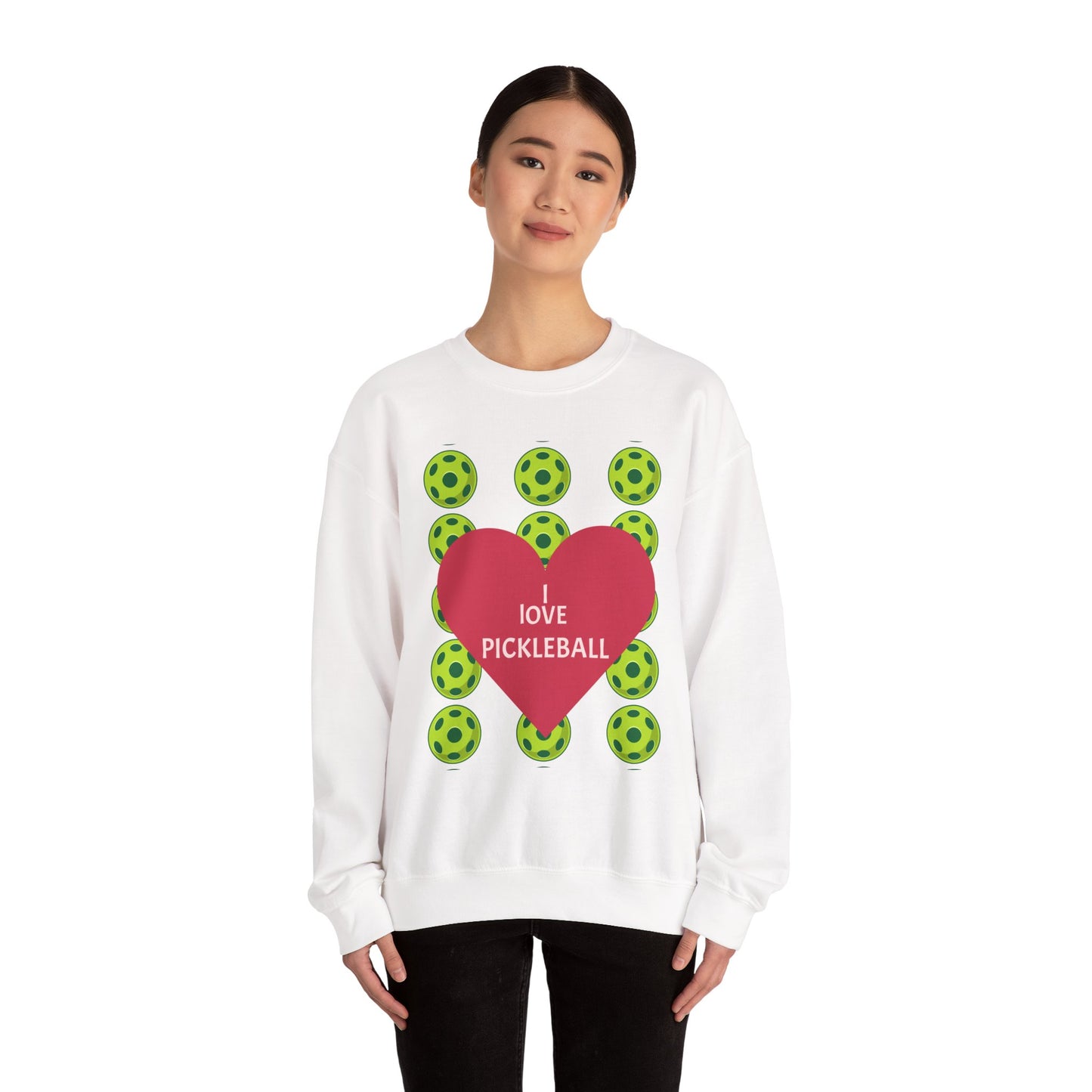 I Love Pickleball Crewneck Sweatshirt