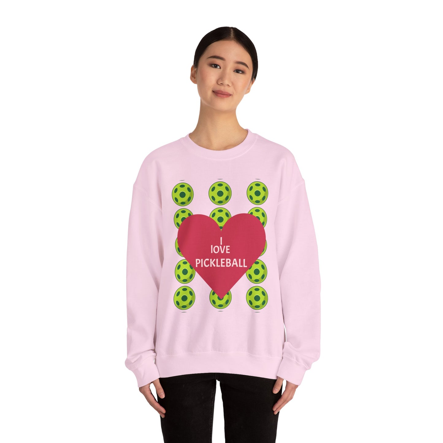 I Love Pickleball Crewneck Sweatshirt
