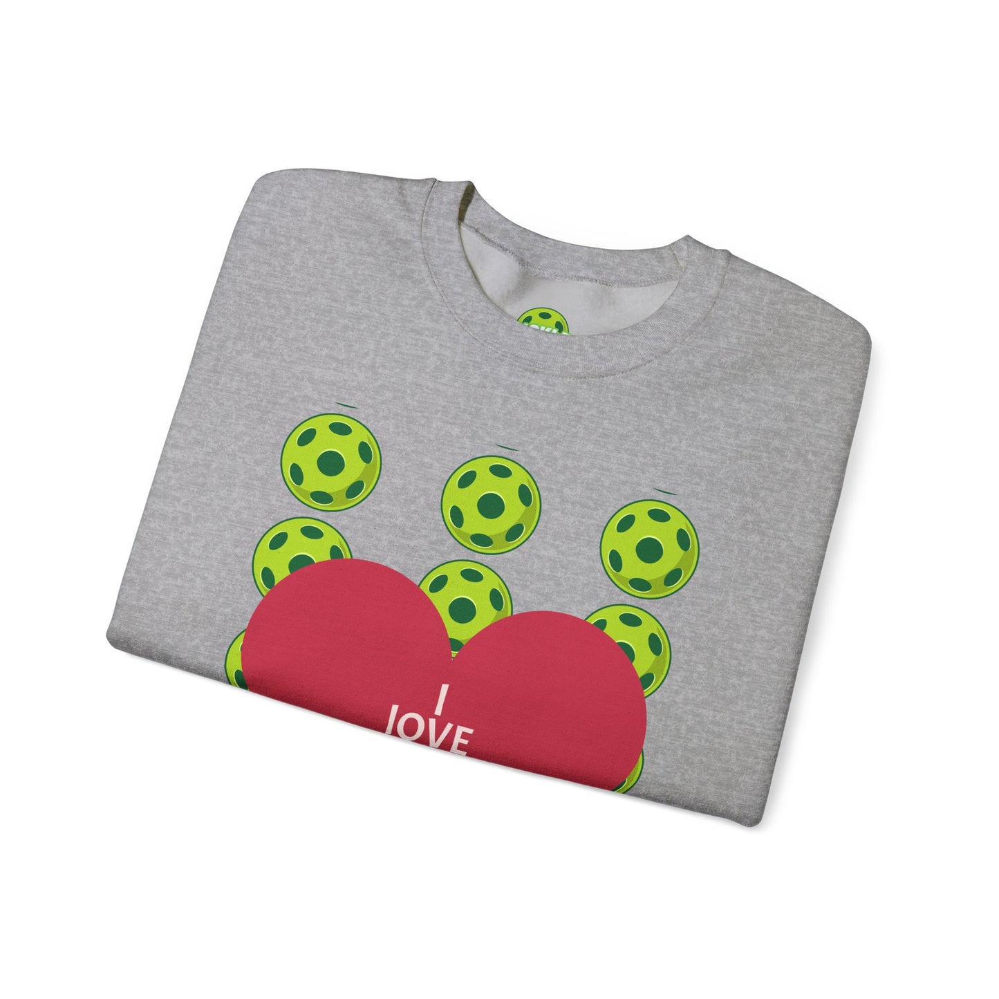 I Love Pickleball Crewneck Sweatshirt
