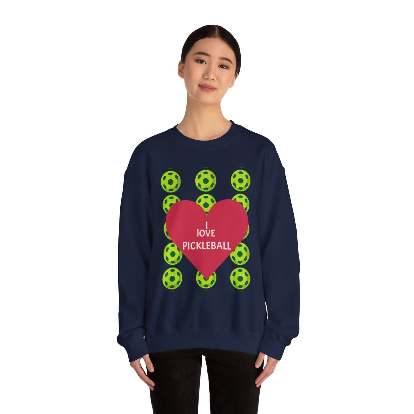I Love Pickleball Crewneck Sweatshirt