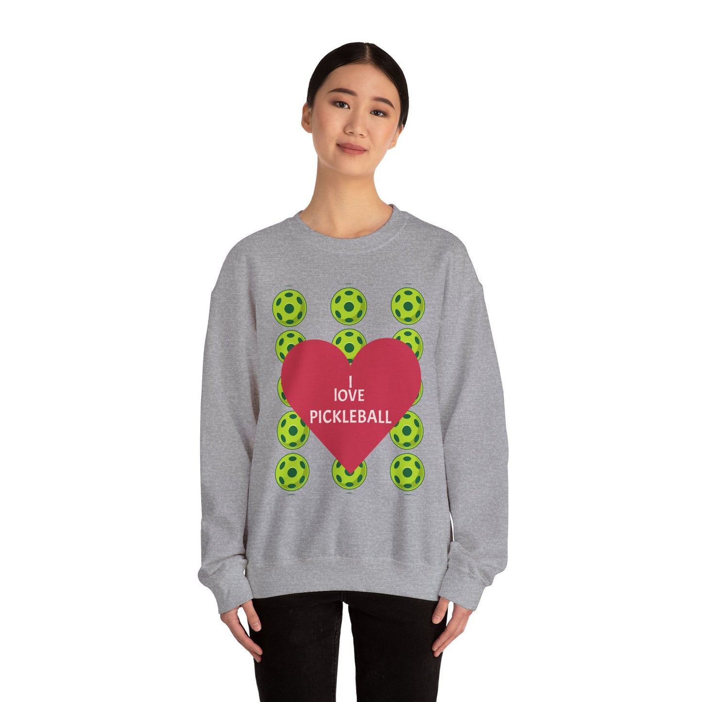 I Love Pickleball Crewneck Sweatshirt