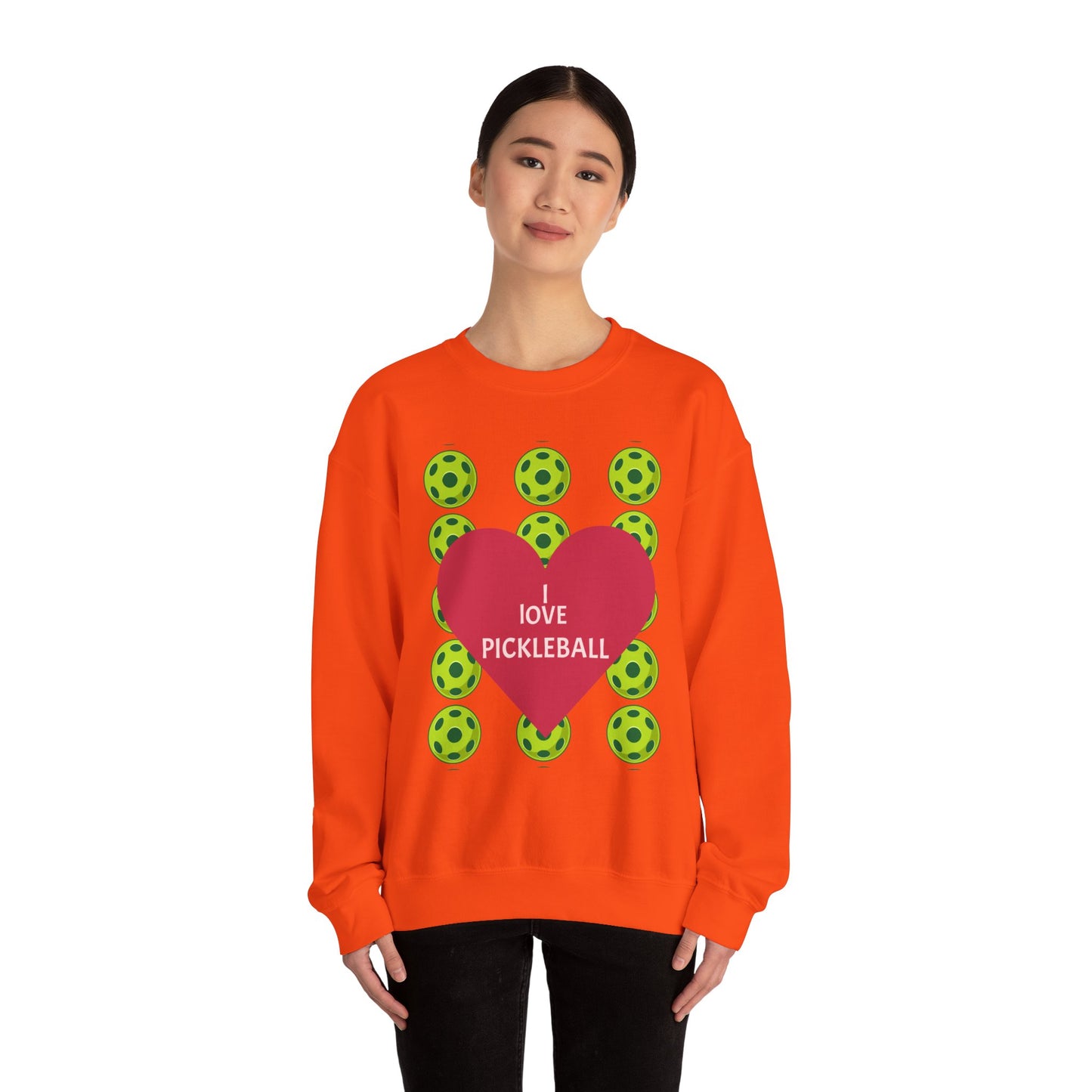 I Love Pickleball Crewneck Sweatshirt