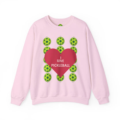 I Love Pickleball Crewneck Sweatshirt