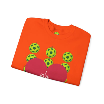 I Love Pickleball Crewneck Sweatshirt
