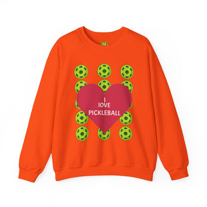I Love Pickleball Crewneck Sweatshirt