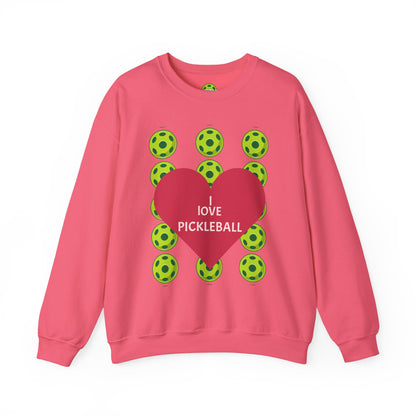 I Love Pickleball Crewneck Sweatshirt