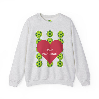 I Love Pickleball Crewneck Sweatshirt