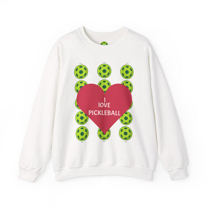 I Love Pickleball Crewneck Sweatshirt