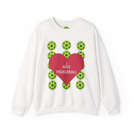 I Love Pickleball Crewneck Sweatshirt